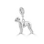 Bedlington Terrier Charm Sterling Silver, thumbnail 4 of 10