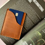 Genuine Leather Card Holder Wave Edge Slim Design, thumbnail 4 of 12