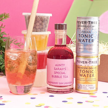 Personalised Bubble Tea Gin And Tonic, 3 of 6