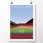 Manchester United Old Trafford Poster, thumbnail 2 of 8