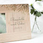 Personalised Wedding Photo Frame With Names And Date, thumbnail 4 of 5