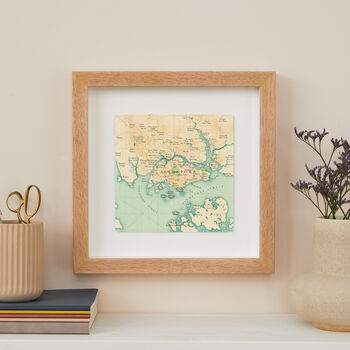 Personalised Singapore Map Print Wall Art, 3 of 5