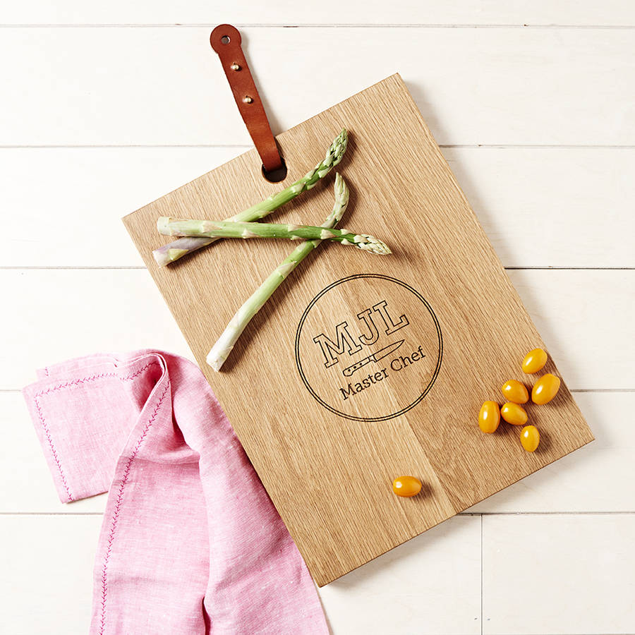 Personalised Monogram Chopping Board By Create Gift Love