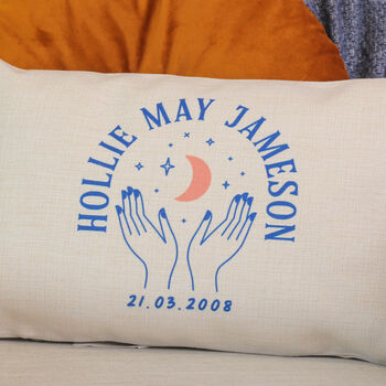 Personalised Hands Cushions Gift For Her New Home, 2 of 3