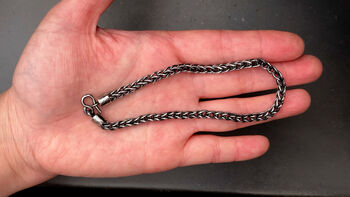 Foxtail Bracelet In Oxidised Sterling Silver, 5 of 5