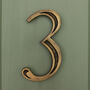 Premium Floating Engraved House Numbers In Heritage Finish, thumbnail 9 of 12