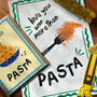 ‘Love You More Than Pasta’ Print, Bookmark And Card Gift Set, thumbnail 1 of 8