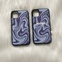 Aqua/Pink/Blue Swirls Phone Case, thumbnail 4 of 4