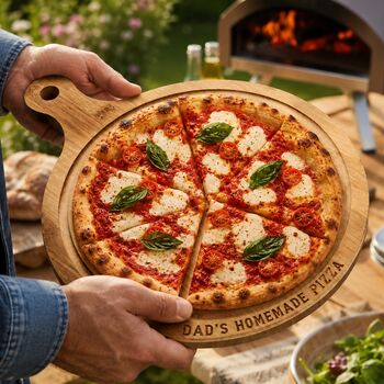 Wooden Personalised Homemade Pizza Board, 2 of 2