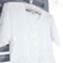 Women's White Cotton Alexandra Personalised Nightdress, thumbnail 1 of 3