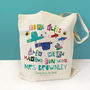 Personalised Time Flies With A Fun Teacher Bag, thumbnail 2 of 9