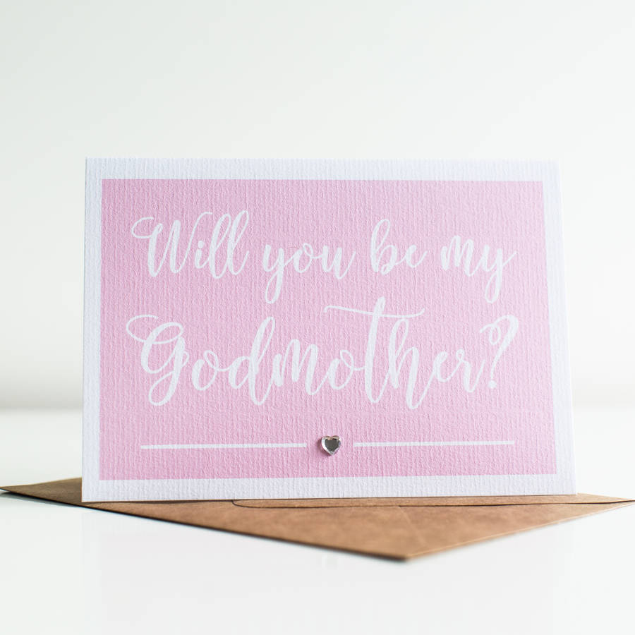 'Will You Be My Godmother?' Card