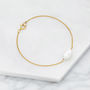 Rose, Silver Or Gold Large Single Pearl Choker Necklace, thumbnail 5 of 8