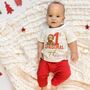 Personalised First Christmas Teddy Bear Pyjamas, thumbnail 1 of 2