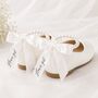Personalised Childrens White Pearl Pumps, thumbnail 1 of 6