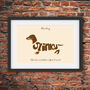 Personalised Dachshund Print, thumbnail 9 of 12
