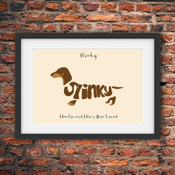 Personalised Dachshund Print, 9 of 12