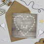 Fairy Lights 'Lovely Dad' Birthday Card, thumbnail 1 of 1