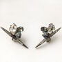 Swarovski Crystal Bar Earrings, thumbnail 2 of 3