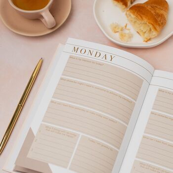 Morning Notes Journal | Undated 12 Week A5 Daily Planner Notebook, Daily Prompts And Mindfulness Exercises Wellness, Self Care, Motivational, 5 of 8