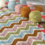 Zig Zag Crochet Blanket Kit With Everything Included, thumbnail 1 of 9