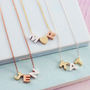 Mixed Metal Mini Letter Necklace, thumbnail 2 of 3