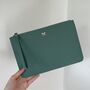 Bow Saffiano Leather Clutch Bag, thumbnail 1 of 2