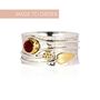 Personalised Secret Garden Sterling Silver Gemstone Ring, thumbnail 4 of 12