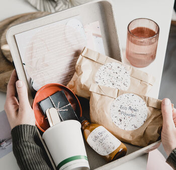 Recycled Shell Terrazzo Coaster Craft Kit, Diy Kit, 3 of 3