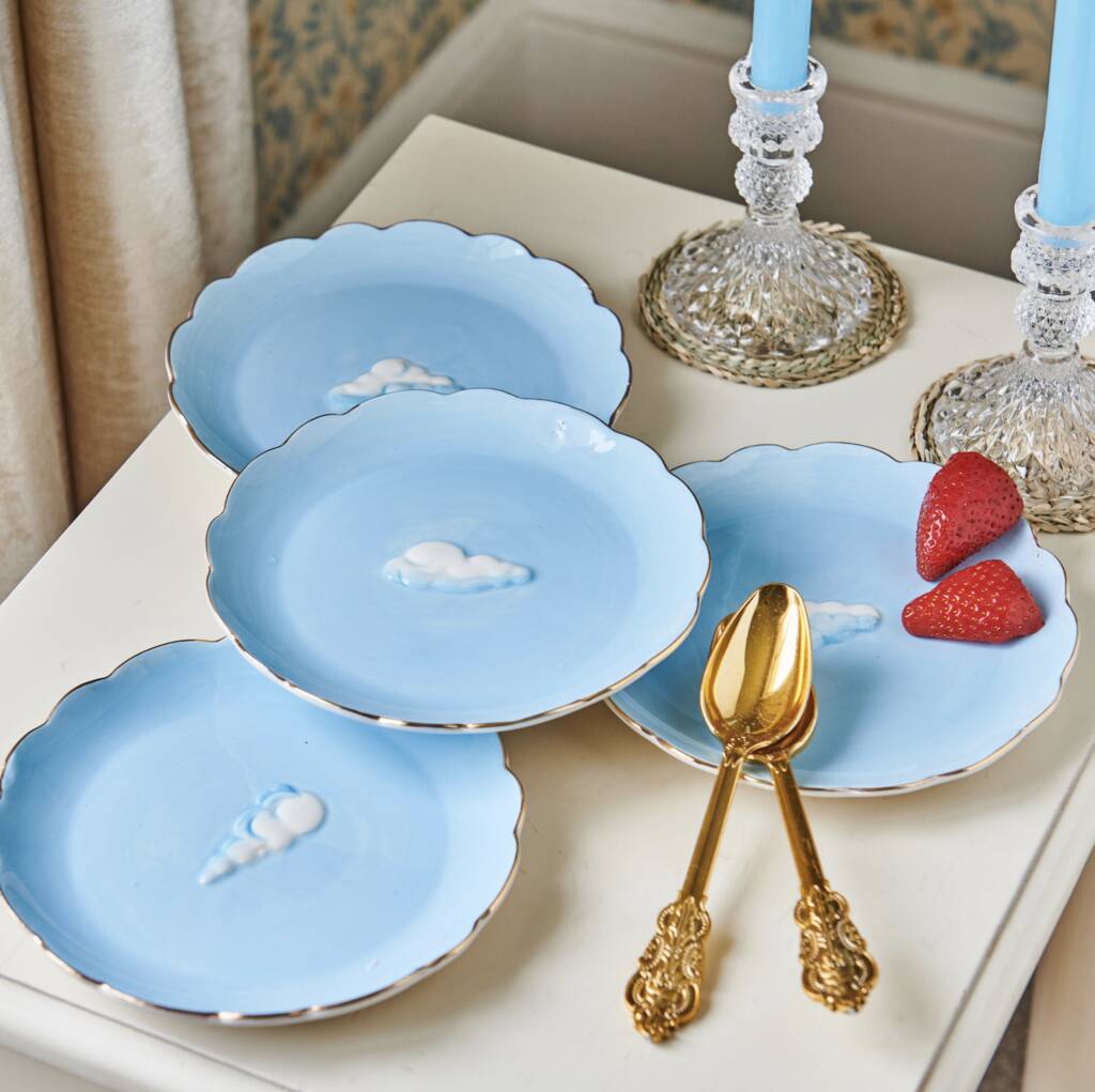 Cloud China Plate Set Of Four, 1 of 5