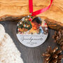 Grandparent's First Christmas Bauble Personalised With Baby's Photo, thumbnail 4 of 5