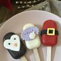 Personalised Cute Christmas Trio Of Cakesicles, thumbnail 6 of 12