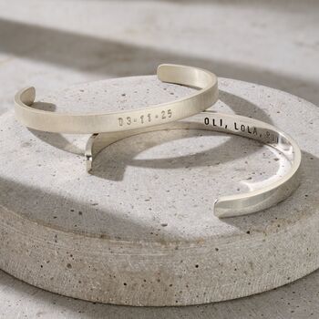 Personalised Men's Cuff Bangle, 7 of 10