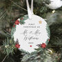 Personalised First Xmas As Mr And Mrs Ornament, thumbnail 1 of 7