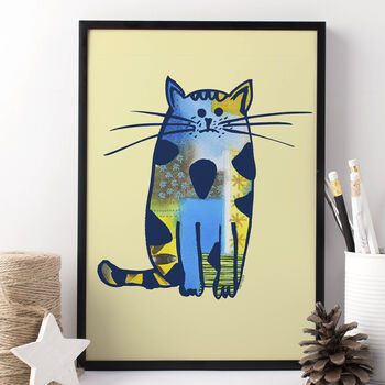 Patchwork Cat Print, 2 of 3