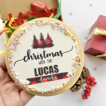 Personalised Family Christmas Biscuit Set, 3 of 3