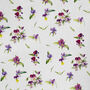 Violet Flowers Wrapping Paper, thumbnail 3 of 3