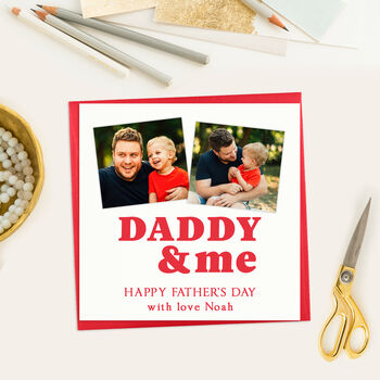 Personalised Fathers Day Photo Card, 7 of 9