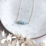 Sterling Silver Aquamarine Birthstone Necklace, thumbnail 1 of 6
