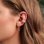 Crystal Star And Moon Chain Earrings, thumbnail 4 of 4