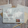 World Map Passport Wedding Invitation, thumbnail 8 of 12