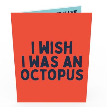 Touch Your Butt 3D Pop Up Octopus Card, 5 of 10