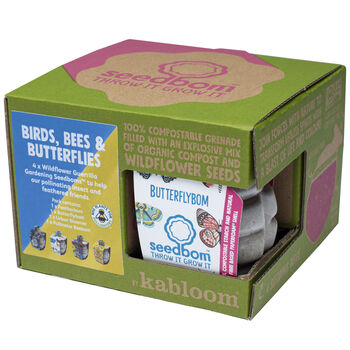 Birds, Bees And Butterflies Seedbom Gift Box, 2 of 9