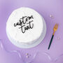Custom Text Cake Charms Set, thumbnail 1 of 8