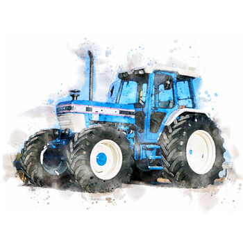 Tractor Personalised Portrait, 6 of 7