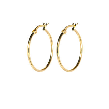 Everyday 14ct Gold Hoop Earrings, 12 of 12