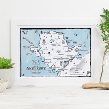 Map Of Anglesey Signed Print, 2 of 3