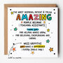Amazing Teaching Assistant Thank You Card, thumbnail 1 of 4