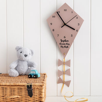 Children's Kite Personalised Wall Clock, 2 of 8