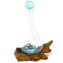 Molten Glass Red Wine Decanter Gift For Wine Lovers, thumbnail 4 of 7
